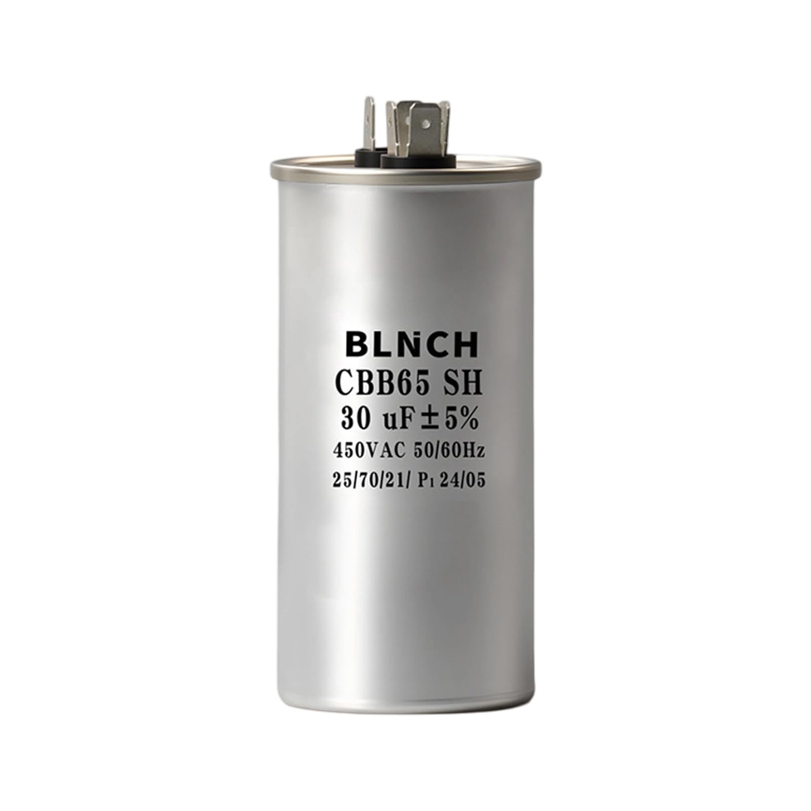 Xjdzineq Aluminum Air Conditioning Compressor Starting Capacitor Stable Current Easy Installation 16/20 / 25/30 / 35/40 / 50 / 60UF Motor Start Capacitor Aluminum