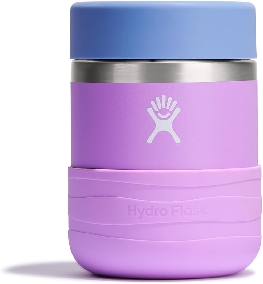 Hydro Flask Insulated Food Container - Snack Container for Kids and Lunch Box - 12 Oz Food Jar in Anemone Purple