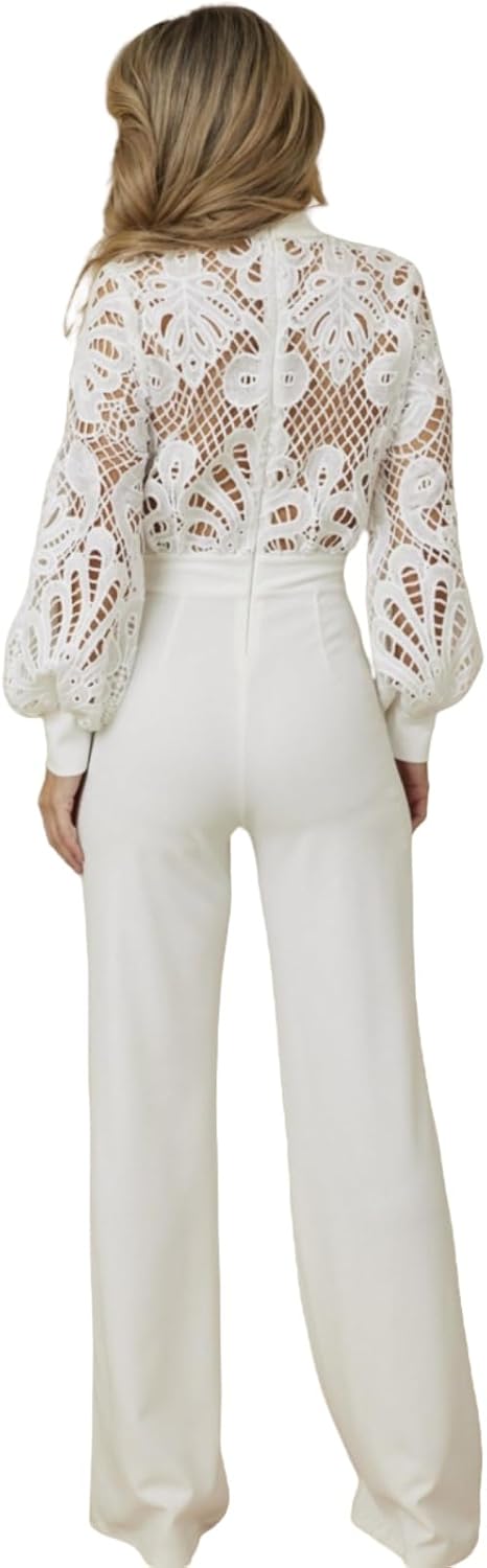 Ladies' elegant jumpsuitformal sexy casual straight pantsbusiness party jumpsuit - Image 4