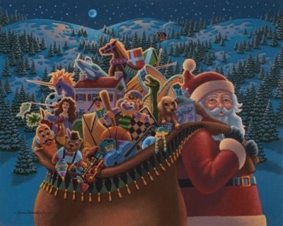 Dowdle Folk Art Christmas Delivery 50pc 16x20 Puzzles by Dowdle Folk Art