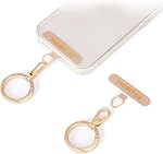 Tablier en métal de téléphone, patch de lanyard, support de téléphone et d'attache, porte-clés de téléphone (or-T)