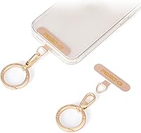 Vista 1 de project-cb Lengüeta de metal para teléfono, parche de cordón, llavero de soporte para teléfono, soporte para anillo, lengüeta de correa