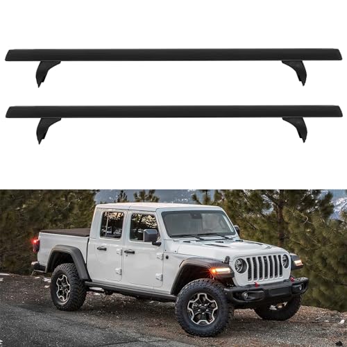 OCPTY Roof Rack Cross Bars for Jeep Gladiator 2020-2023 Luggage Racks Rooftop Cargo Carrier Bag Luggage Kayak Canoe Bike Snowboard Skiboard