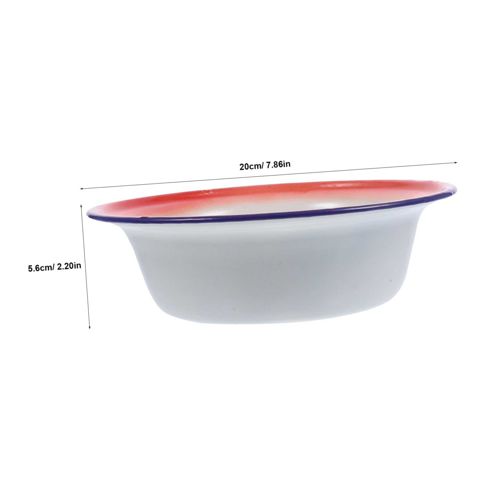 BESTYASH Cuenco Esmaltado Vintage de 5 Piezas para Cocina y Camping