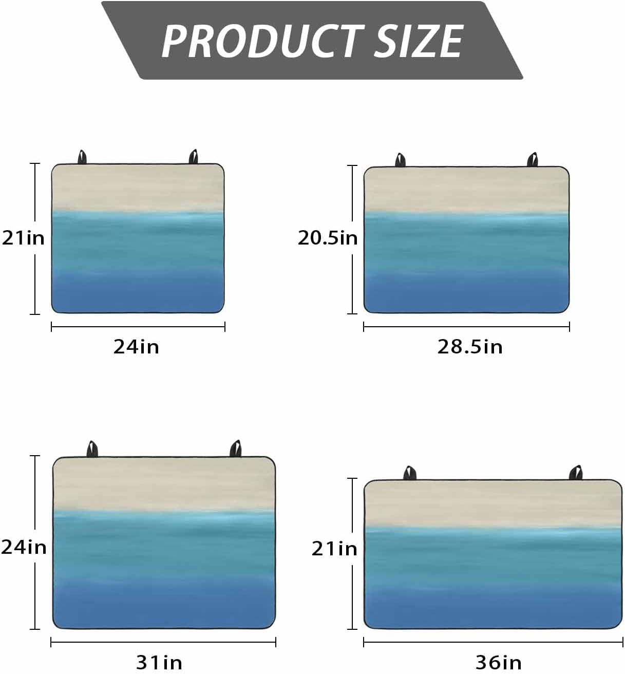 Stove Top Cover Blue Beige Stove Cover for Electric Stove Top Gradient Pure Color Glass Cooktop Covers Anti-Slip Mat Heat Resistant Countertop Protector Kitchen Decor 31"x24"