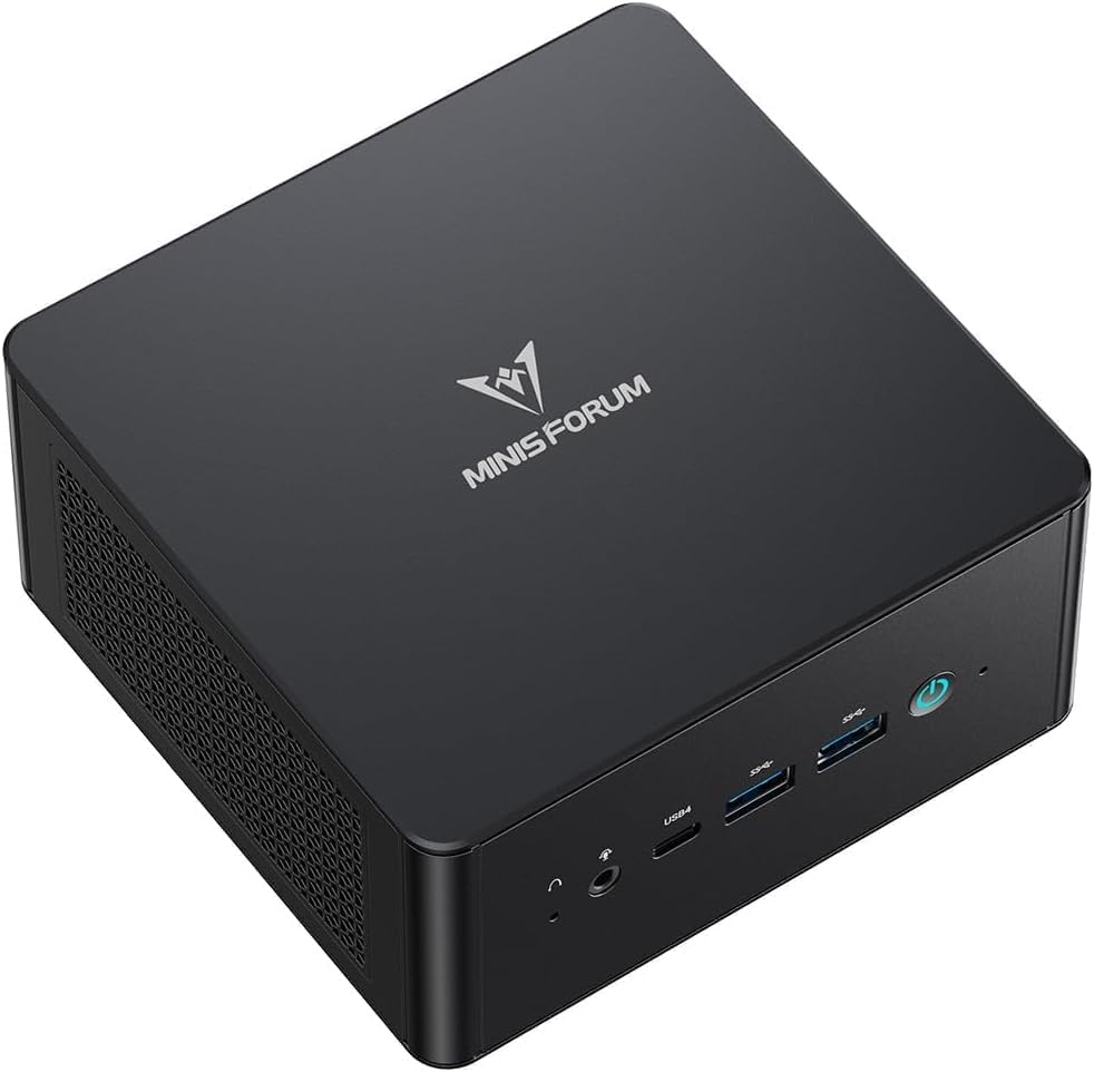 Migliori mini PC Desktop MINISFORUM UM890 Pro Mini PC, AMD Ryzen 9 8945HS (8C/16T, fino a 5,2 GHz), Radeon 780M, 32 GB DDR5 RAM, SSD PCIe 4.0 da 2 TB, USB4, HDMI 2.1, DP 1.4, OCuLink, Doppia Porta LAN 2,5G, Wi-Fi 6E, BT 5.2