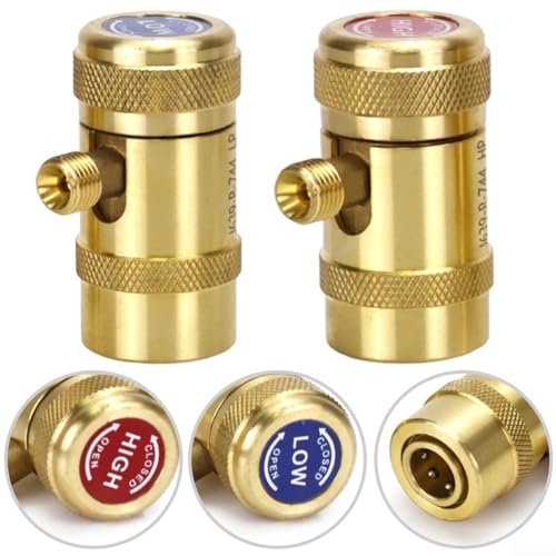 Marchfunny R744A Adaptador de CA de Coche Conector de Liberación Rápida Ajustable Para Benz Para Porsche Sistema de Aire Acondicionado de Vehículo Mejora de Rendimiento de Enfri