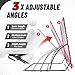 TELURY Heavy Duty Baseball Rebounder Net 4x4.5 FT Pitchback with 3 Adjustable Angles, Baseball and Softball Bounce Back Net for Ground, Line Drive, Fly Ball Return Settings Fielding Trainer (Red)
