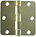 Deltana S35R44 Residential Thickness Steel 3 1/2-Inch x 3 1/2-Inch x 1/4-Inch Radius Hinge