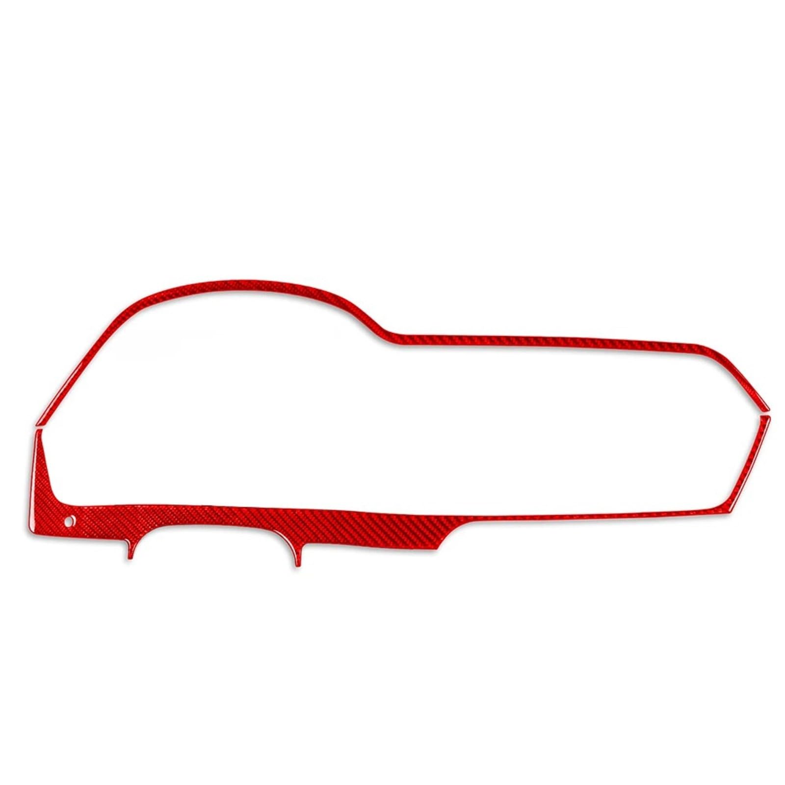 for Benz W204 2012-2014 Car Accessories Red Real Carbon Fiber Speedometer Dashboard Cover Trim Interior Sticker Modification FRTRGVUVXP(LHD)