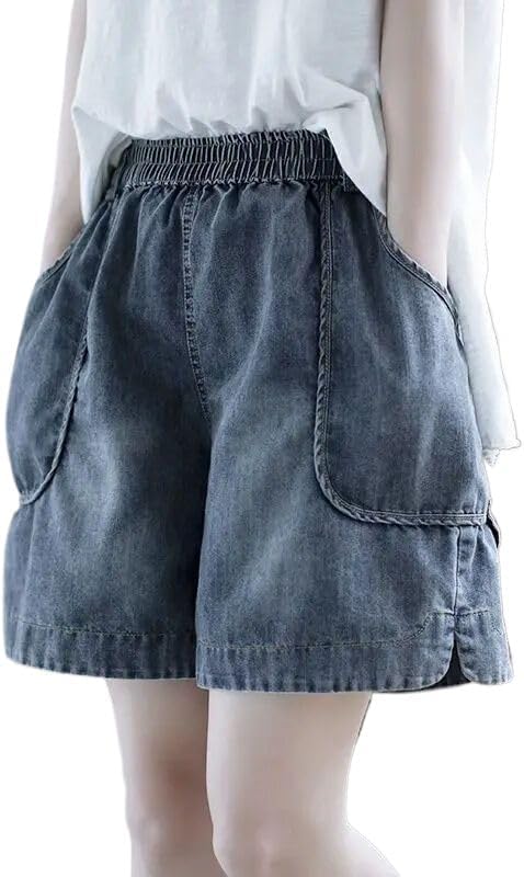 Korean Style Short Jeans Pants Women's Denim Shorts High Waist