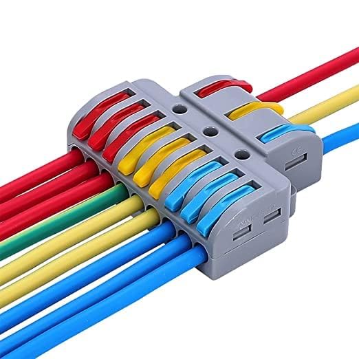 Image of XELYTON Wire Clip Connector, Universal Connection Terminals, Circuit Inline Splices Electric Connectors, Quick Connect & Freely Assemble Electrical Splicing Kit for Compact (3 In 9 Out, 20)