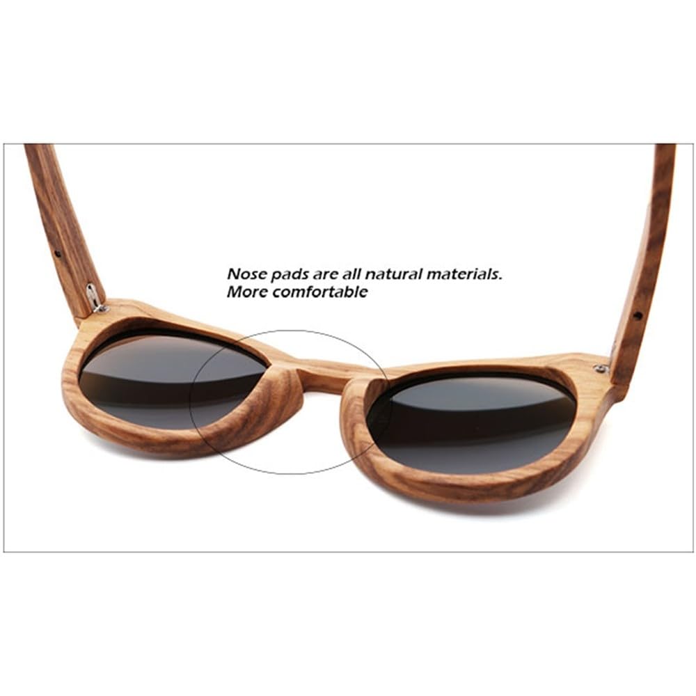 Gafas de sol de madera polarizadas para hombre, protección UV400, para mujer, para viajar, montar a caballo, gafas de moda para mujer.