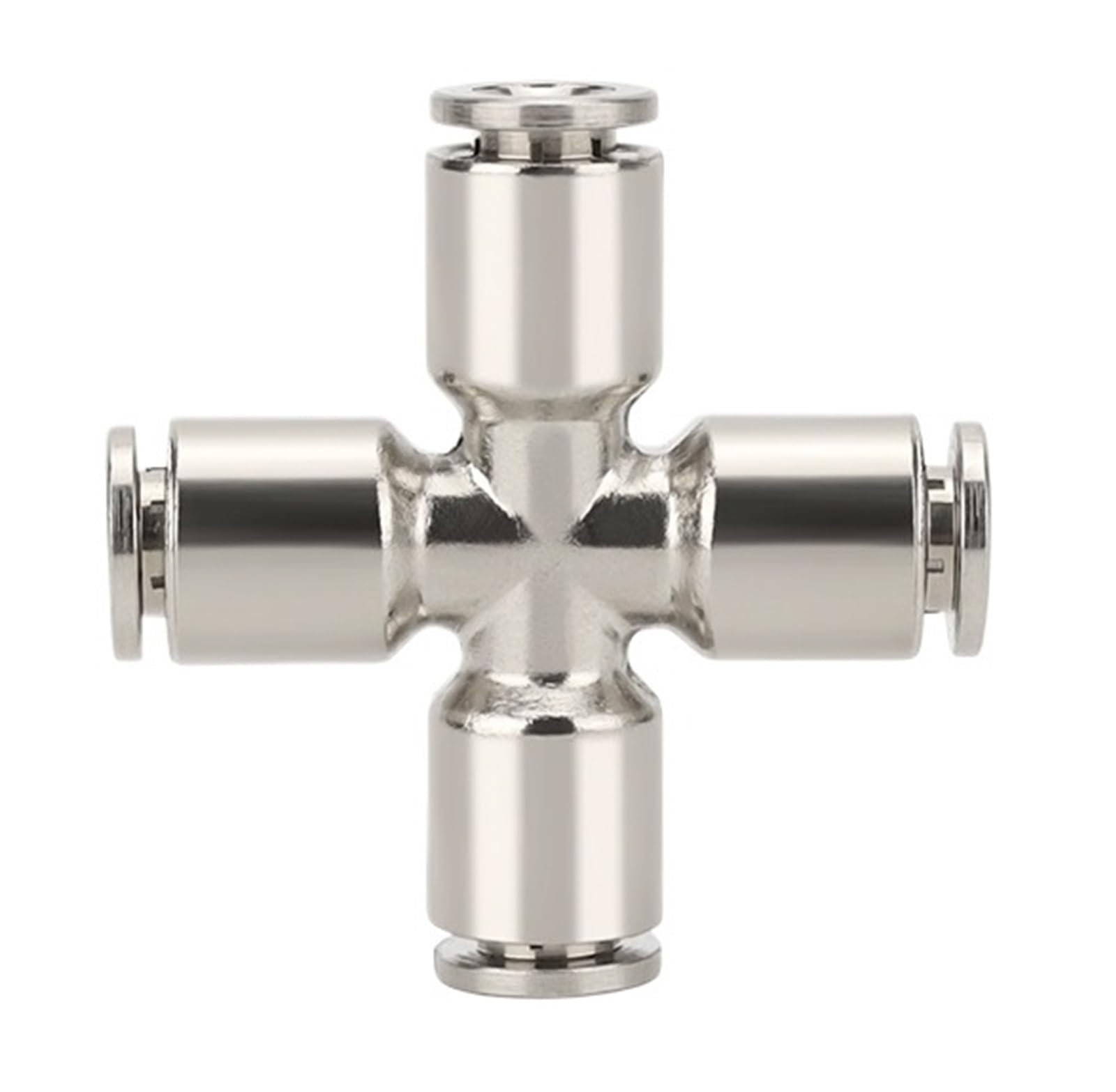 Eyjoutxgg Pza Metal Nickel Plating Pneumatic Fitting Pu Pe Py Pv Pm Pipe Connector Tube Air Quick Fittings Water Push In Hose Coupling(,8Mm)