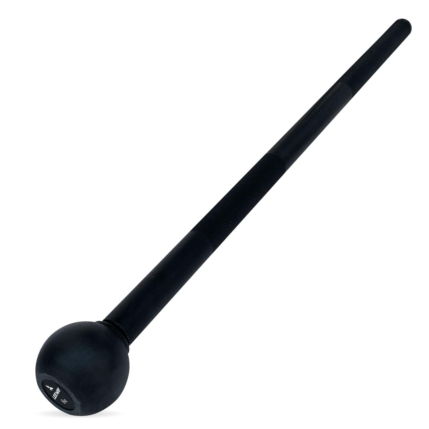 Leeway (6kg) Steel Mace Mugdar Meel Indian Clubbell for Functional Training & Strength | Cast Iron Macebell | Gada Style Traditional Fitness Tool, Shoulder Mobility, Grip Strength (Black, 6kg Mugdar)