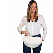 Sprigs Faux Fur Muffy Hand Muff Warmer Adjustable Waist Pouch Belt