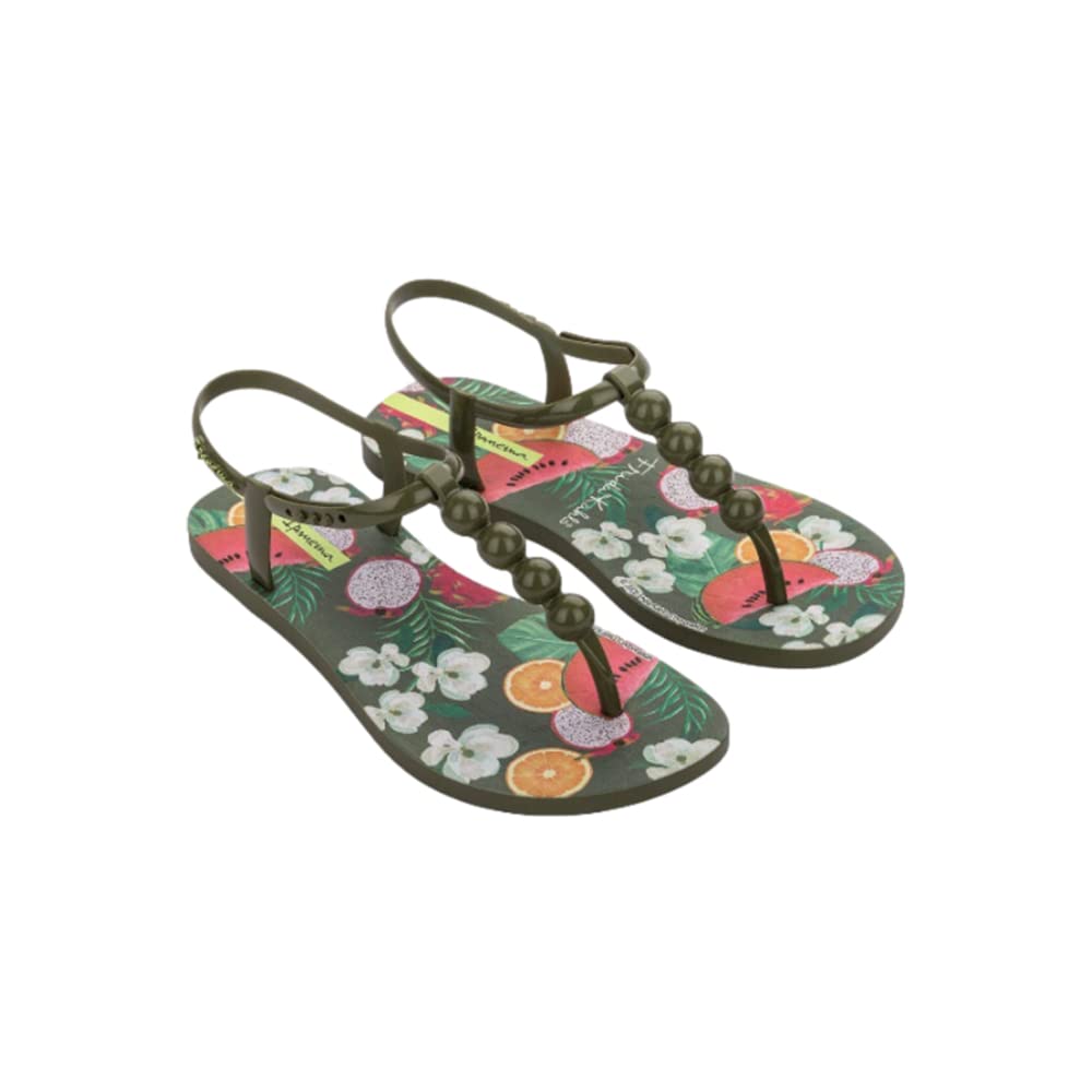 CLASS GLAM II, Women's FLIPFLOPS, GREEN/RED/YELLOW, 38