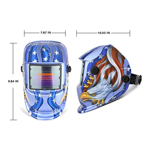 image for DEKOPRO Welding Helmet - Solar Power Auto Darkening Welding Helmet - A