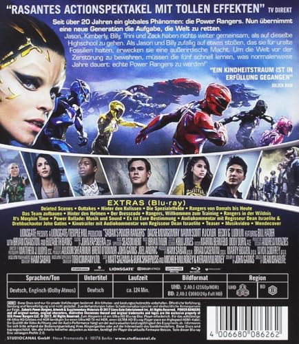 Power Rangers – 4K Blu-ray (UHD + Blu-ray Disc)