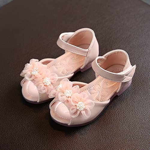IWIHMIV Girls Sandals Low Heels Dress Pump Ankle Strap Open Toe Girl Wedding Party Shoes Princess Dress Up Shoes for Girls3
