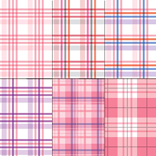 24 Sheets 6"X6" Plaid Decorative Craft Paper Pad,12 Designs Single-Sided Journaling Scrapbooking Supplies For Card Making Scrapbook Photo Album Decor #TOP2