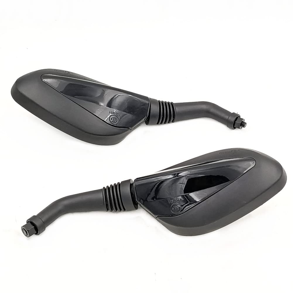 hongyu Black Rearview Mirror 8mm Screw Thread For GY6 Scooter motorcycle ATV Adjustable Mirror