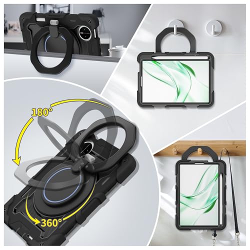Carcasa Huawei MatePad Mini 8.8 robusta negra con correa de hombro 6