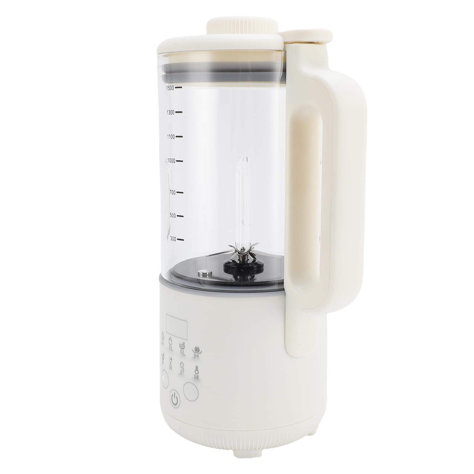 Pongnas Automatyczny Ekspres do Mleka Sojowego o Mocy 120 W i Pojemności 1500 Ml – 8-calowy Blender do Mleka Orzechowego Sojowego z Płatków Owsianych Migdałowych, Funkcja Automatycznego Utrzymywania