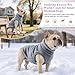 Oslueidy Hundemantel Fleece Hunde Jacken Hund warme Mäntel Winter Haustier Kleidung Hoodies Pullover Jumpsuit Hund Schnee Outfits Weste für kleine mittlere große Hunde XS-XXL (Grau, M)