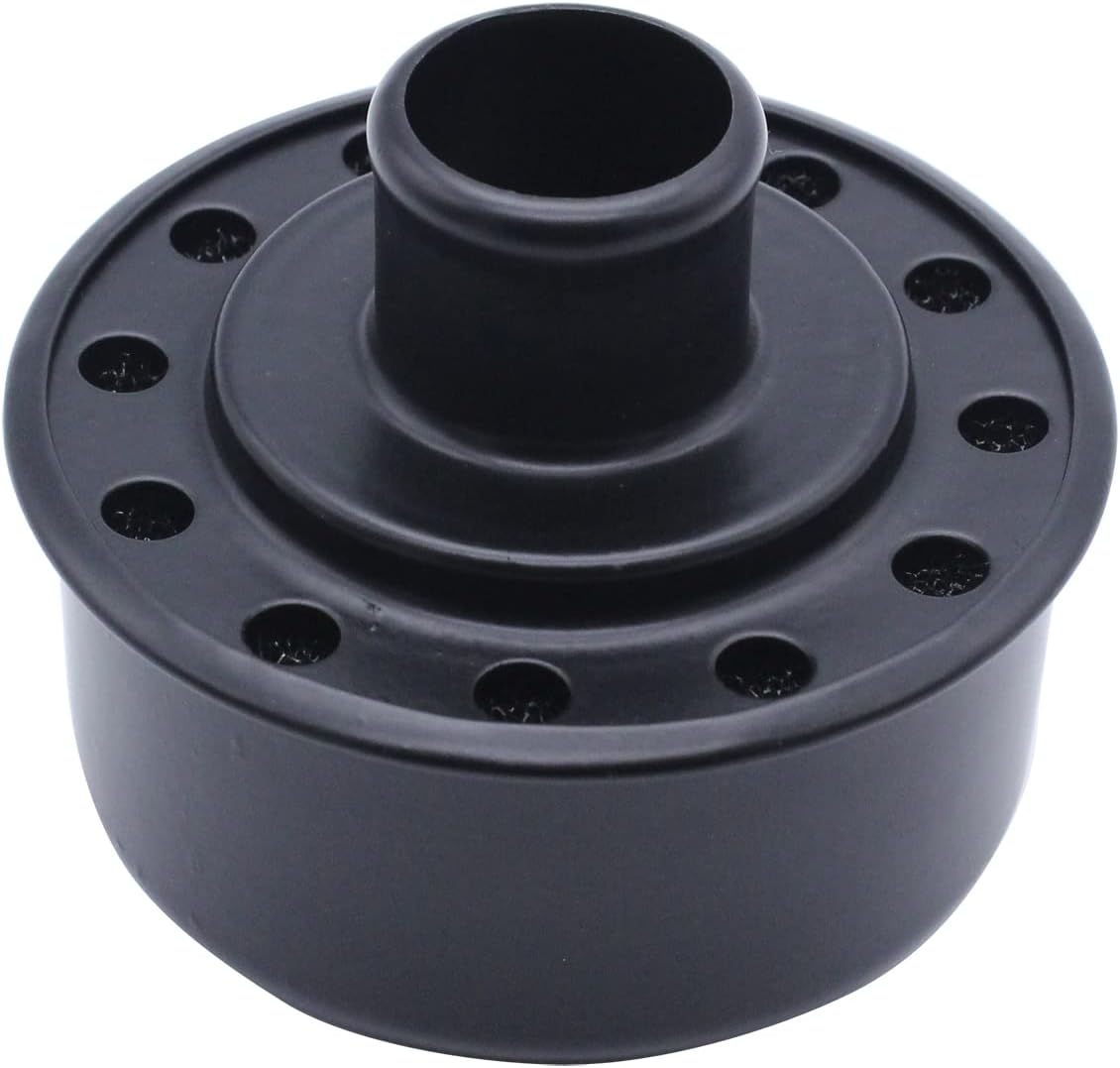 Universal Black Steel Push-In Valve Cover Breather Cap Fits 1 1/4" Hole