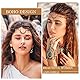 HIFOT 2 Stück Boho Mond Kopfkette Gold Damen, Keltische Knoten Kopfkette Silber für Frauen und Mädchen, Elfen Haarschmuck Wahrsagerin Kopfschmuck Haarkette, Festival Accessoires Hochzeit Halloween