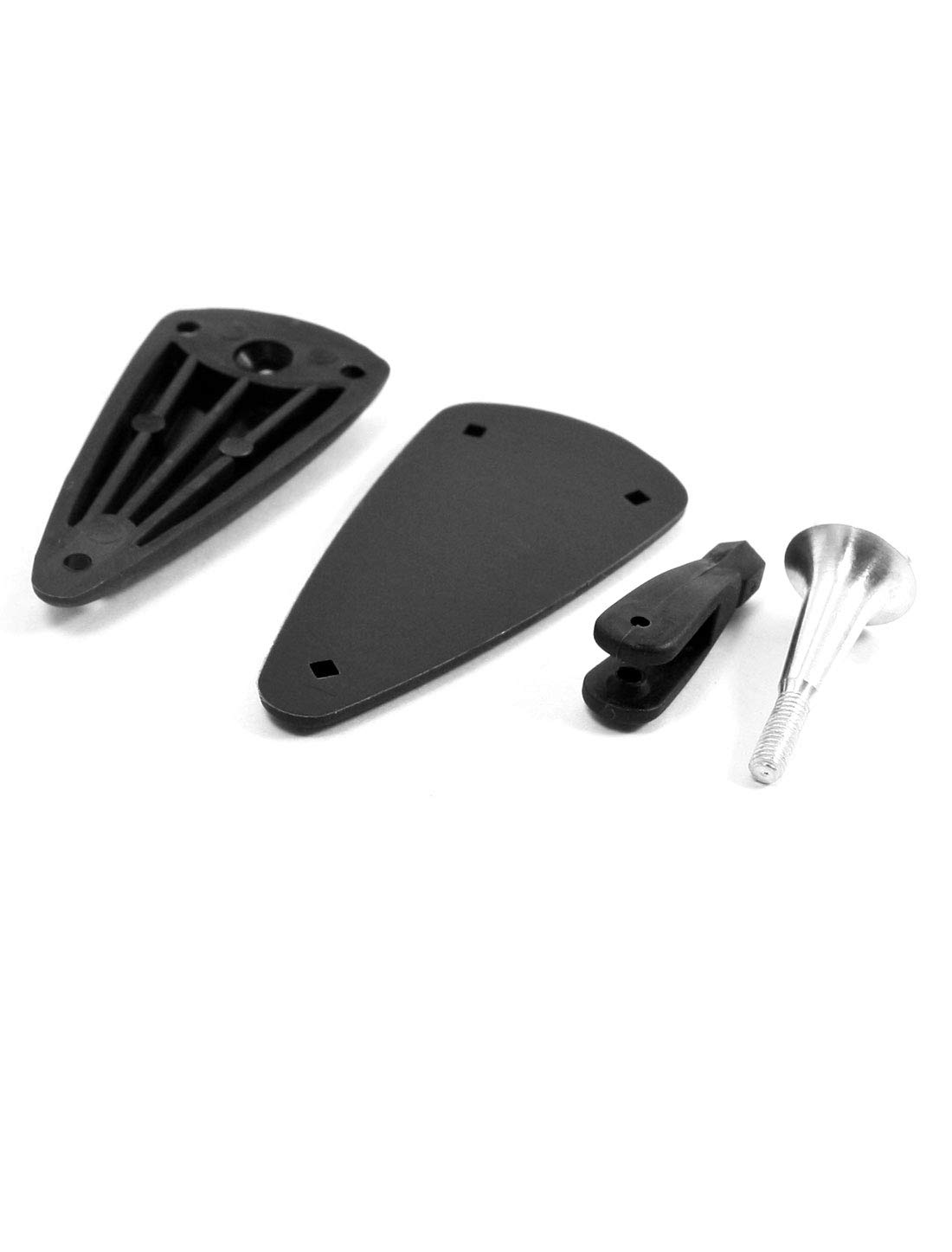 Aexit Aluminum Adjustable Electrical equipment Horn M2.8 x L24mm w Plastic Triangle Baseplate Bearing