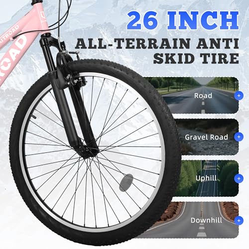 26 inch Mountain Bike Dual Full Suspension, Outdoor Hybrid