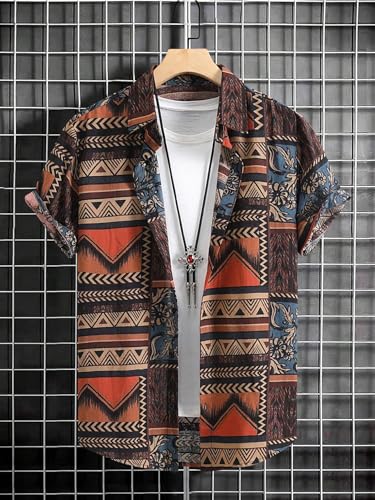 Image of POSHAX Men Shirt|| Shirt for Men|| Casual Shirt for Men (Geomatric)