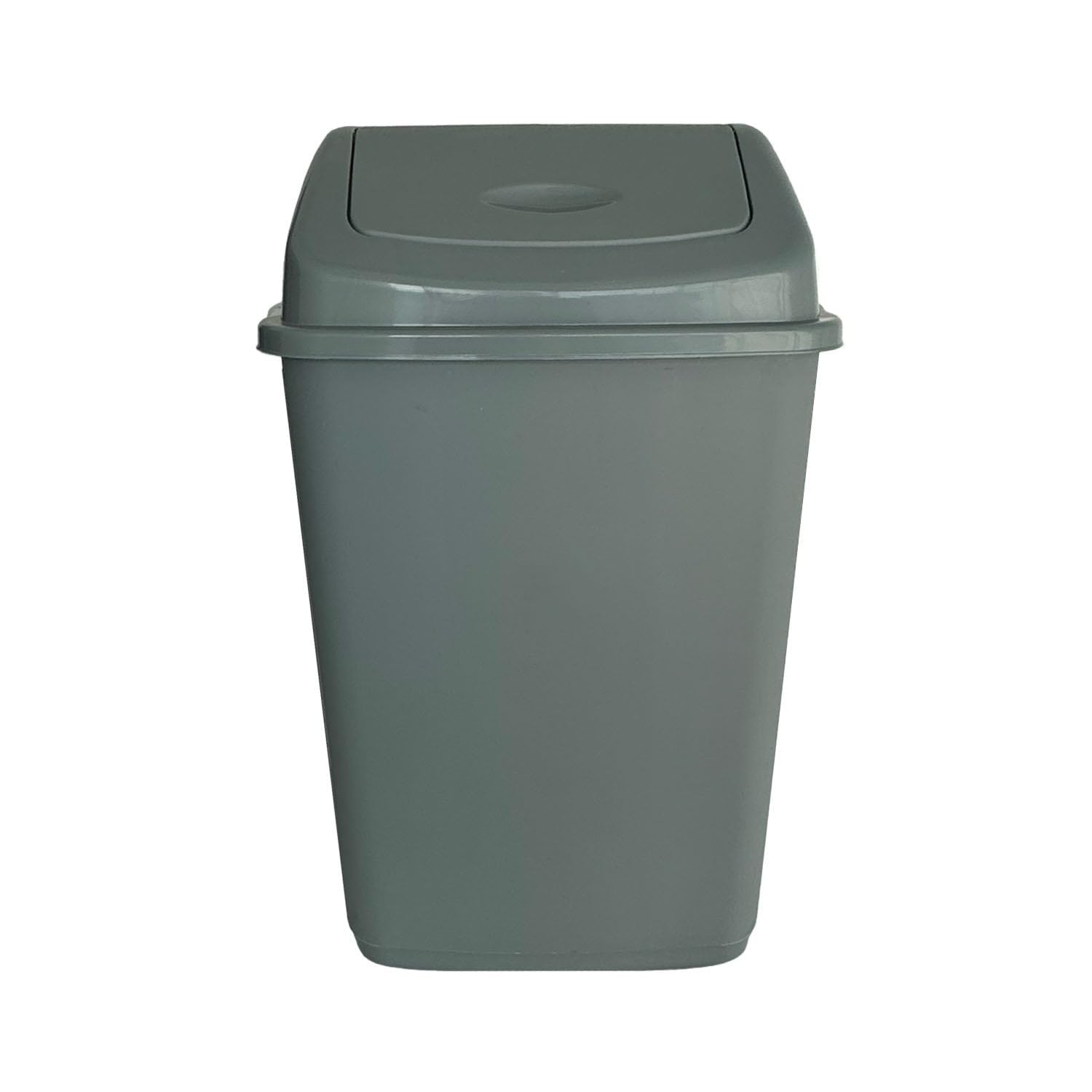 Easy Shopping® 30 Liter Plastic Grey Swing Bin for Home and Kitchen Garden Indoor Outdoor Rubbish Waste disposal Bin