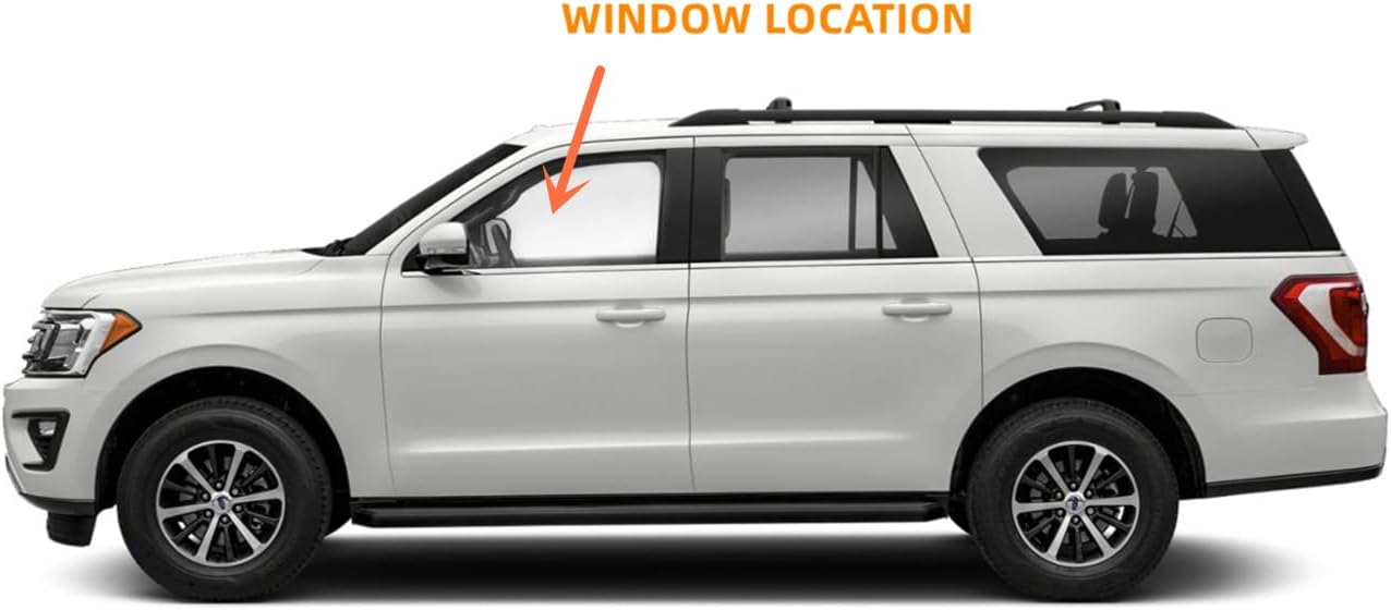 Driver/Left Side Front Door Window Glass Laminated Replacement For Ford Expedition / Lincoln Navigator 2018-2023