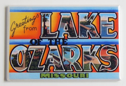 Imán de nevera Greetings Lake of the Ozarks Missouri miniatura 1