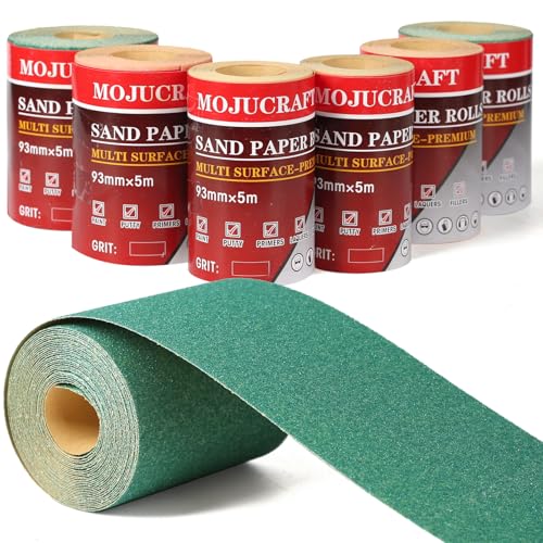 Mojucraft 6 Schleifpapierrollen für Dreieckschleifer
