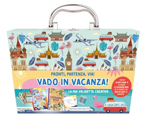 Vado In Vacanza. La Mia Valigetta Creativa. Ediz. Illustrata. Con Pennarelli, Matite, Penne Gel. Con Carte Vado In Vacanza. La Mia Valigetta Creativa. Ediz. Illustrata. Con Pennarelli, Matite, Penne Gel. Con Carte