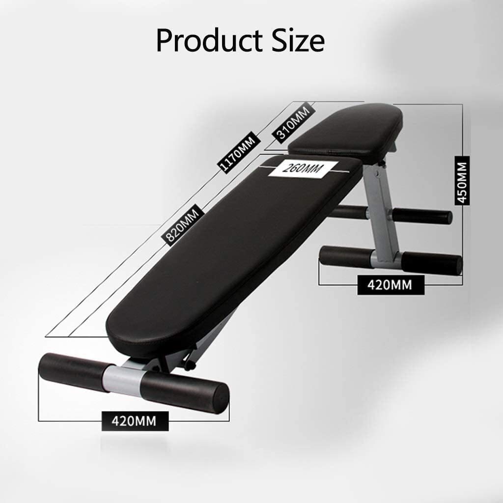 Banco De Pesas Ajustable, Plegable, con Soporte para Abdominales, Tabla Multifuncional, Equipo De Fitness, Entrenador Abdominal, Silla Deportiva, Soporta hasta 200 Kg, Ne