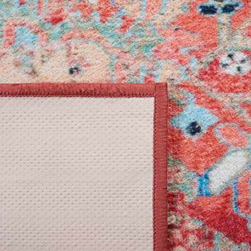 Tapete SAFAVIEH Riviera 243x122 cm Lavable Azul Claro Rojo miniatura 7