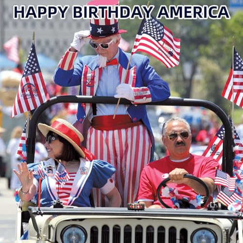Image of ZMRU 24 Sheets Vintage America 250 Rub On Transfers for Crafts, Rub On Transfers for Wood,Furniture Decals, Glass, Porcelain, Leather, Canvas, Fabric Projects,3 * 3inch(4Th of July)