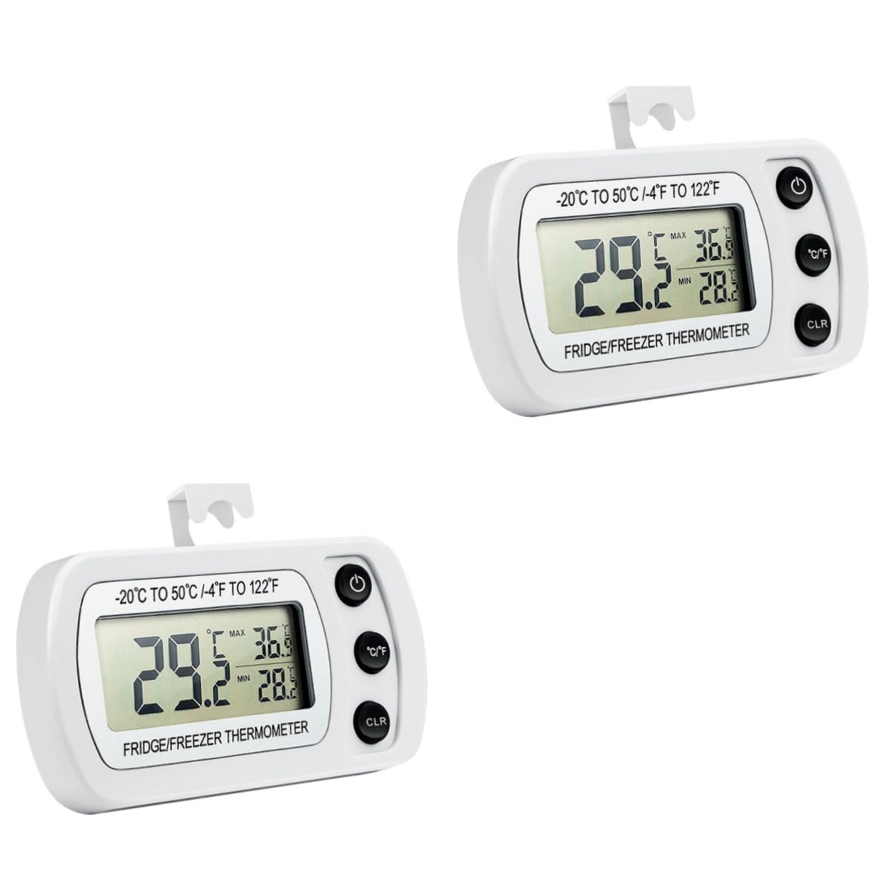 Amosfun 4 Piezas monitor de temperatura inalámbrico refrigerador congelador digital nevera de la frigorifico y congelador termometro para frigorifico termómetro de nevera