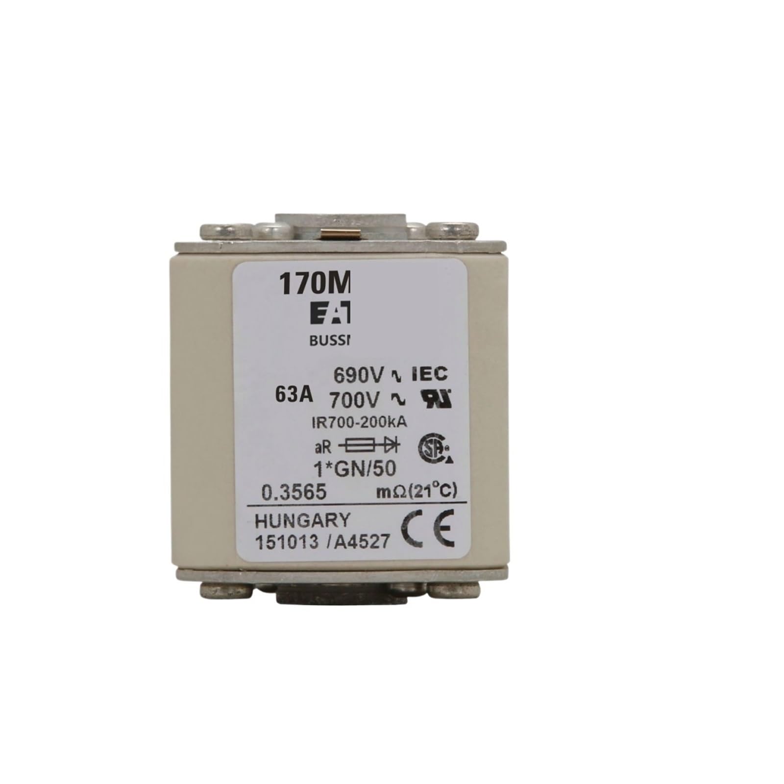 Fusible 170M3458 de rechange pour maintenance industrielle