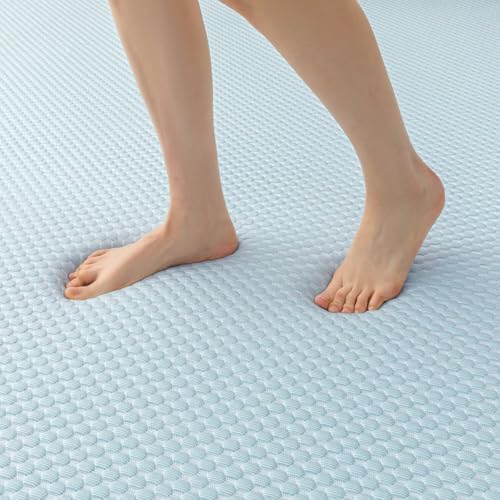 SETHEPACE Alfombra de Juegos Bebe con Tecnología de Enfriamiento, Tapete Bebe de 2 cm de Espesor, Alfombra Gateo Bebe, Tatami Alfombra Niños Habitacion (Azul, 80 * 200 CM)