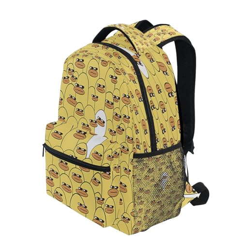 Funny Ducks Backpacks for Kids Teens School Bookbags for Elementary Middle High School Students Back Pack Laptop Daypack for Girls Boys Age 4-18 Years2