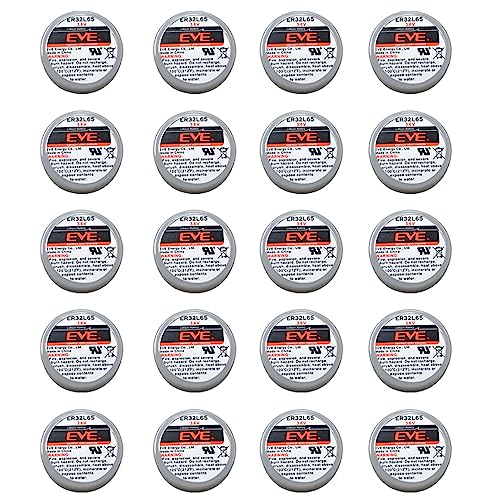 MEELER 20 Pcs ER32L65 3.6V 1000mAh Lithium Battery with Nickel Pins for Smoke Alarms Carbon Monoxide Detectors Intrusion Sensors and So On