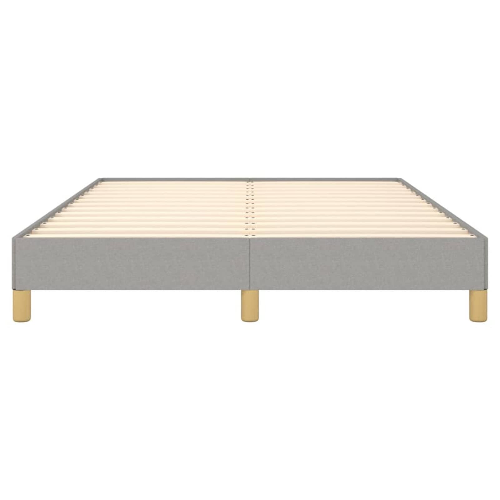 LAPOOH Struttura del letto, Doghe, Base letto, Telaio del letto, Letto Mobile, Letti Giovani, Letto completo, in tessuto grigio chiaro 140 x 190 cm