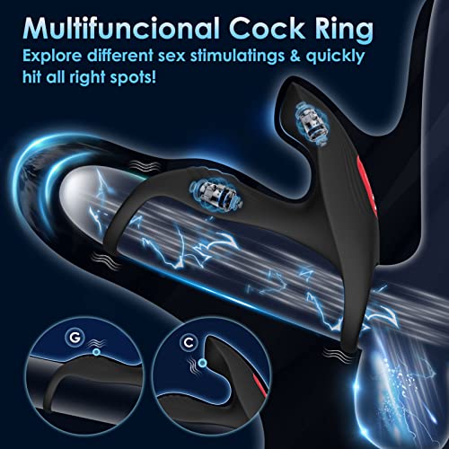 Image of jodiyece Male Masturbator Penis Pump - Male Sex Toys for Men Sex Toy Pocket Pussies 7 Thrusting Rotating Vibrating Sucking Licking Stroker Adult Toys Vacuum Pumps & Enlargers LCD APP (Balck-red)