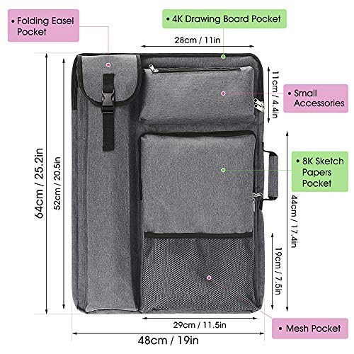 In.di&In.we Art Portfolio Case 18 X 24,Art Bags For Supplies Artwork/Poster Board/Project/Drawing Case.large Art Portfolio/Display Screen Carrying And Traveling #TOP4